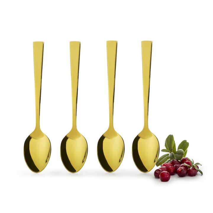 Sagaform guldfarvede skeer 4-pack - rustfrit stål - Sagaform