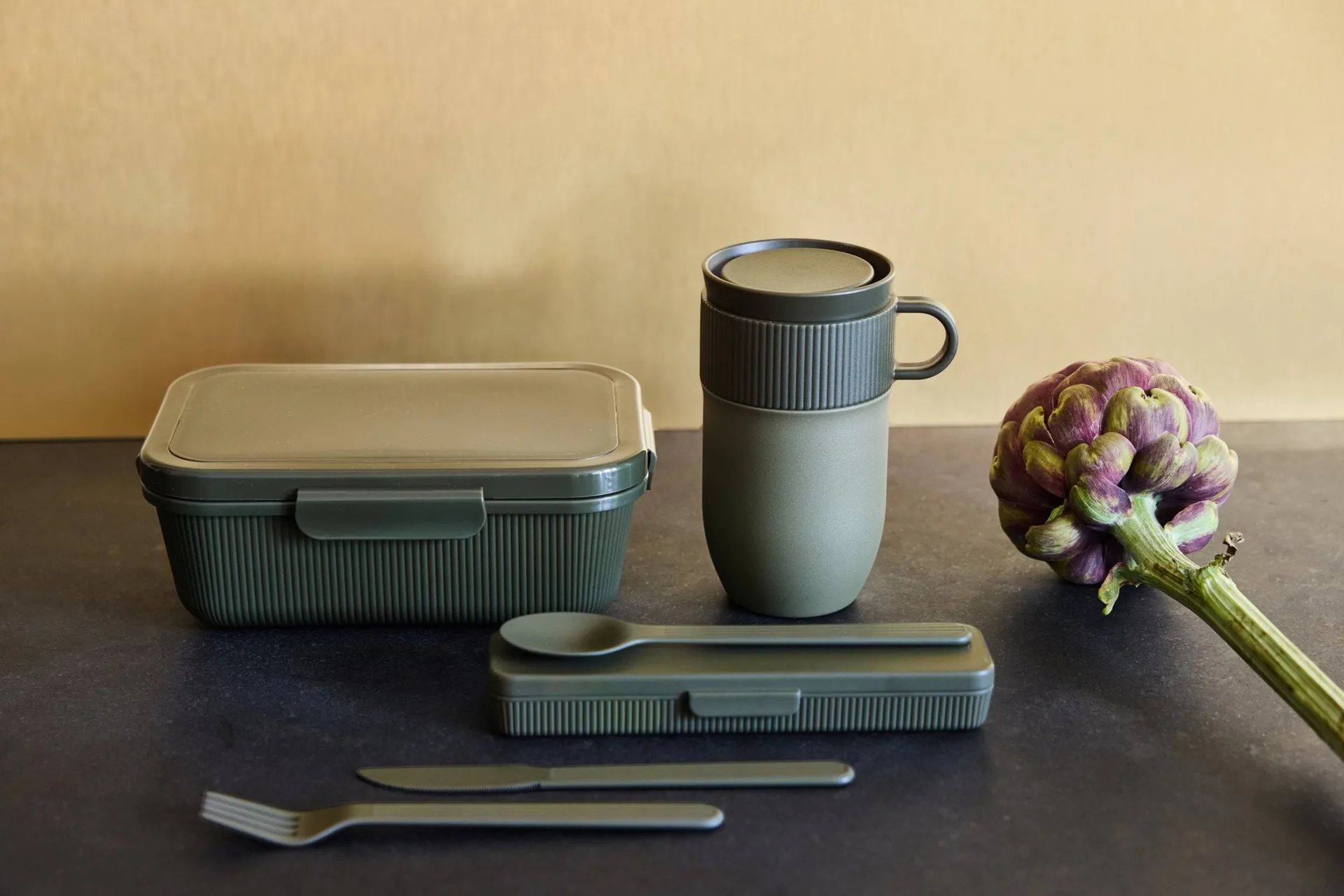 Tina bestiksæt, Grøn Pantone 4228C Sagaform