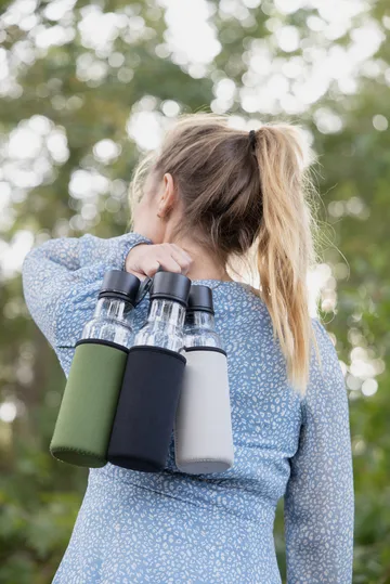 To Go glasflaske 60 cl - Sort - Sagaform