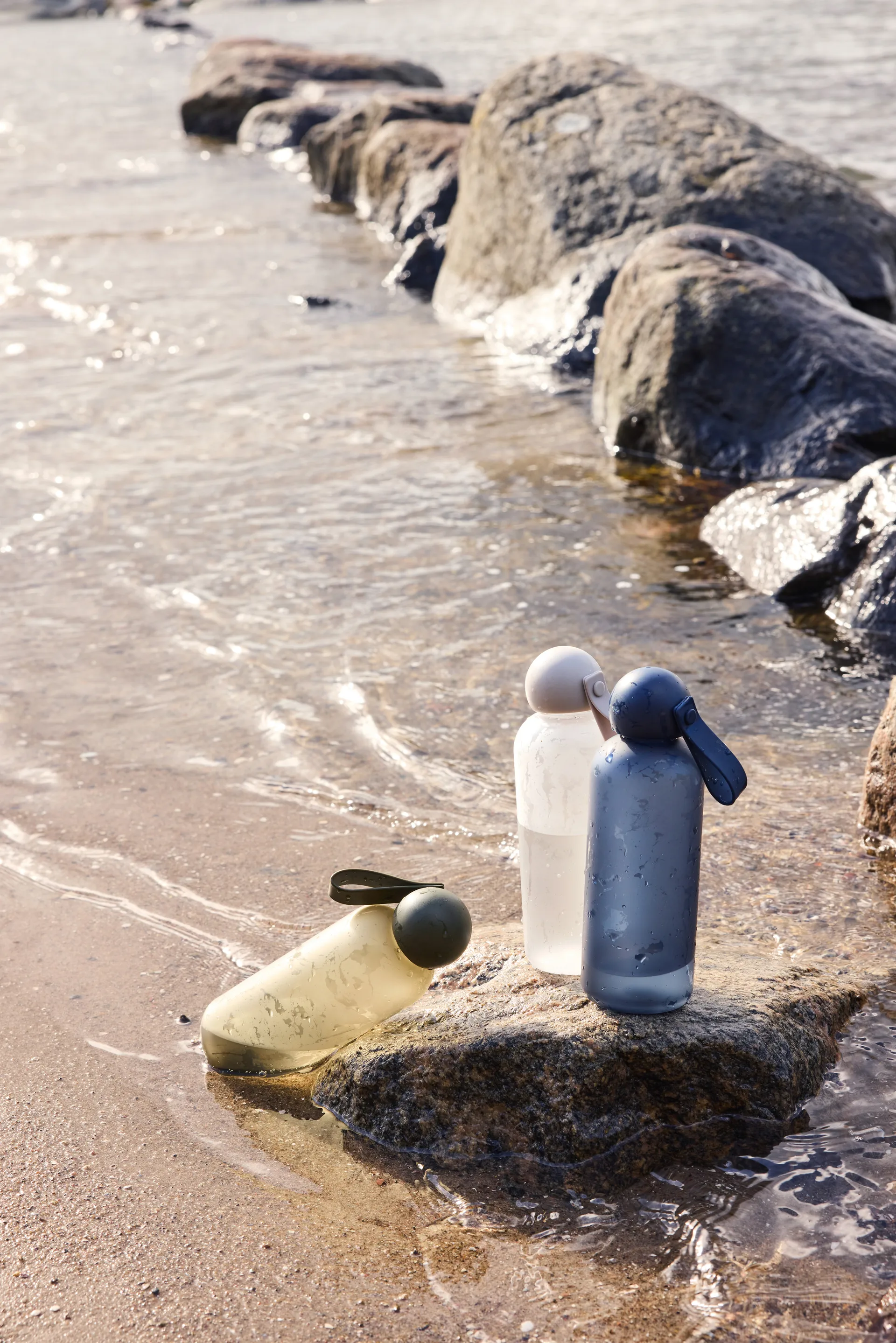 Tom vandflaske 65 cl, Blå Sagaform