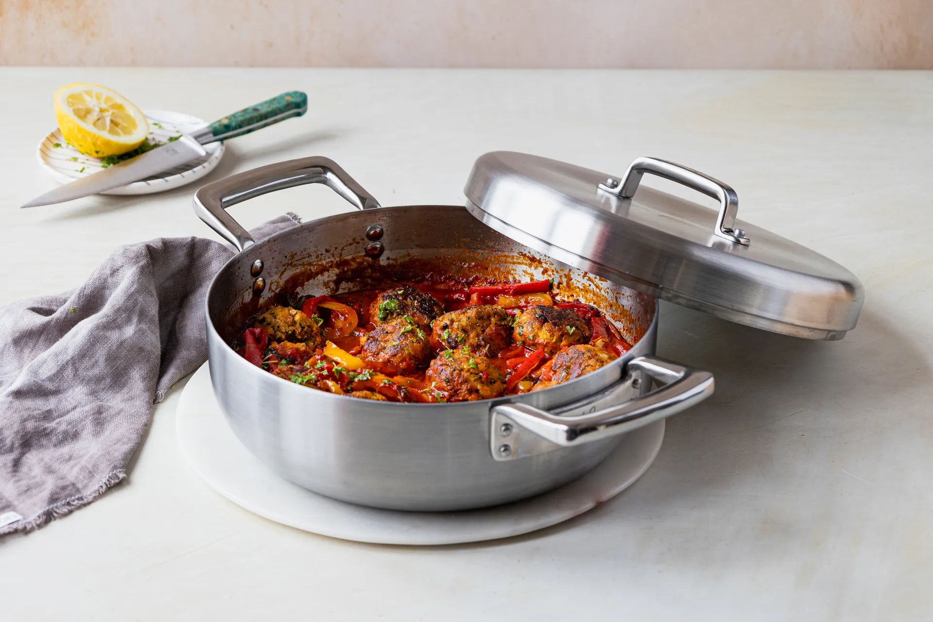 Urban serveringspande med låg, Ø28 cm Samuel Groves