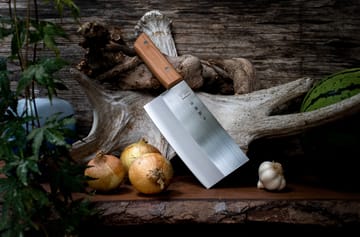 Satake Chopper kinesisk kokkekniv 28,5 cm - Træhåndtag - Satake