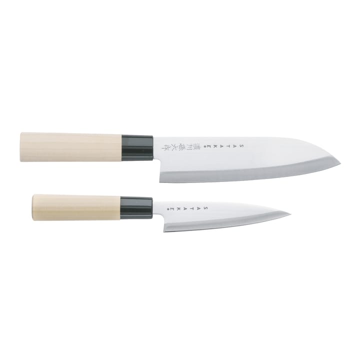 Satake Houcho knivsæt petty & santoku - 2 dele - Satake