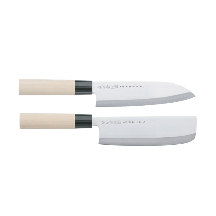 Satake Houcho knivsæt santoku & nakiri - 2 dele - Satake