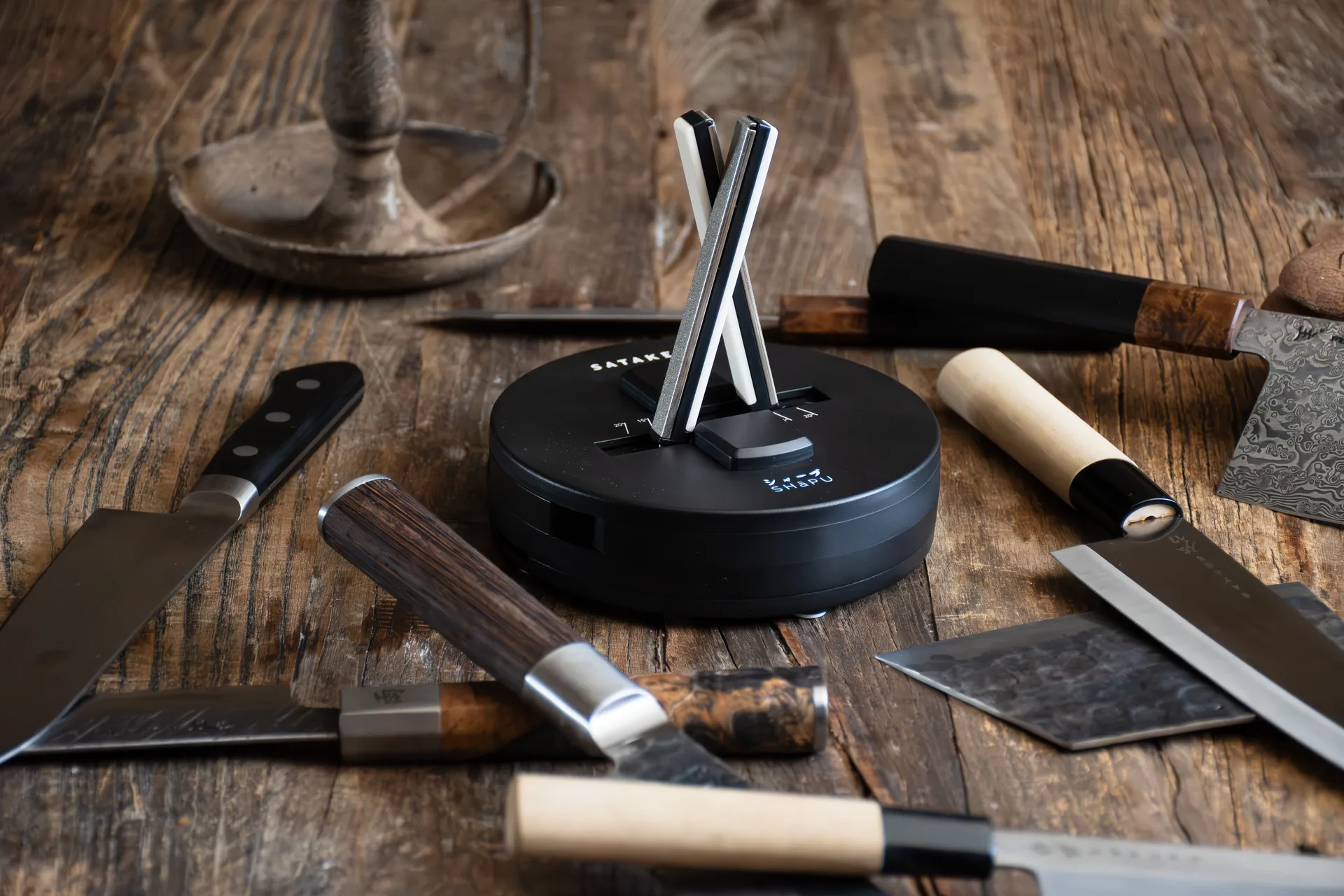 Satake Shapu knivsliber 14,2 cm, Sølv Satake