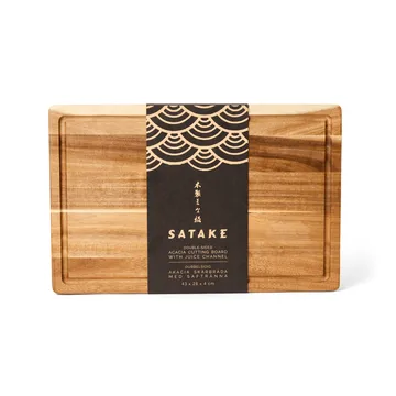 Satake skærebræt - Akacie, olieret, 43,2x27,9x3,8 cm - Satake