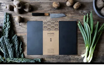 Satake skærebræt træ og papir - 37x25,5x0,6 cm - Satake