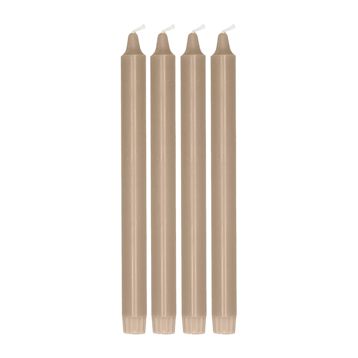 Ambiance kronelys 4-pak 27 cm - Sand - Scandi Essentials