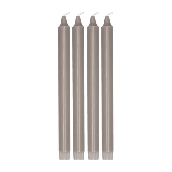 Ambiance kronelys 4-pak 27 cm - Taupe - Scandi Essentials