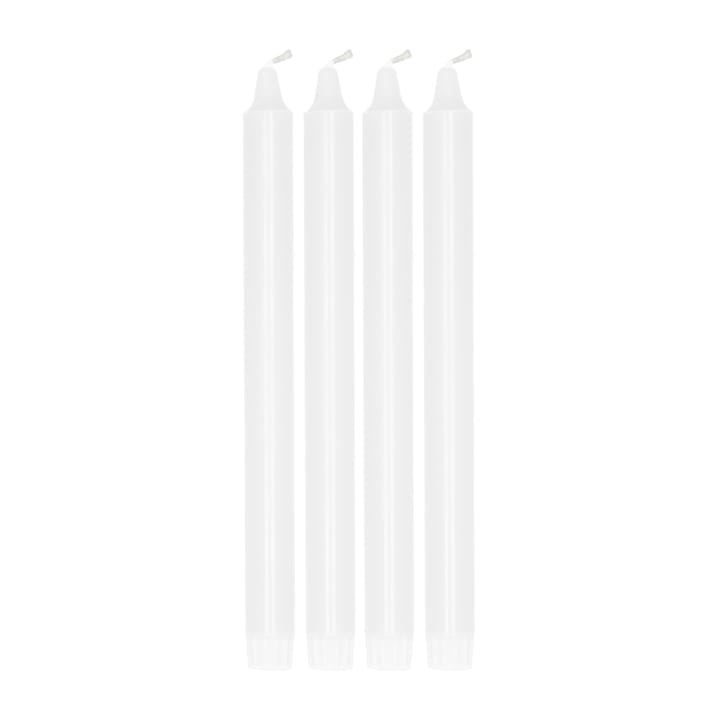 Ambiance kronelys 4-pak 27 cm - White - Scandi Essentials