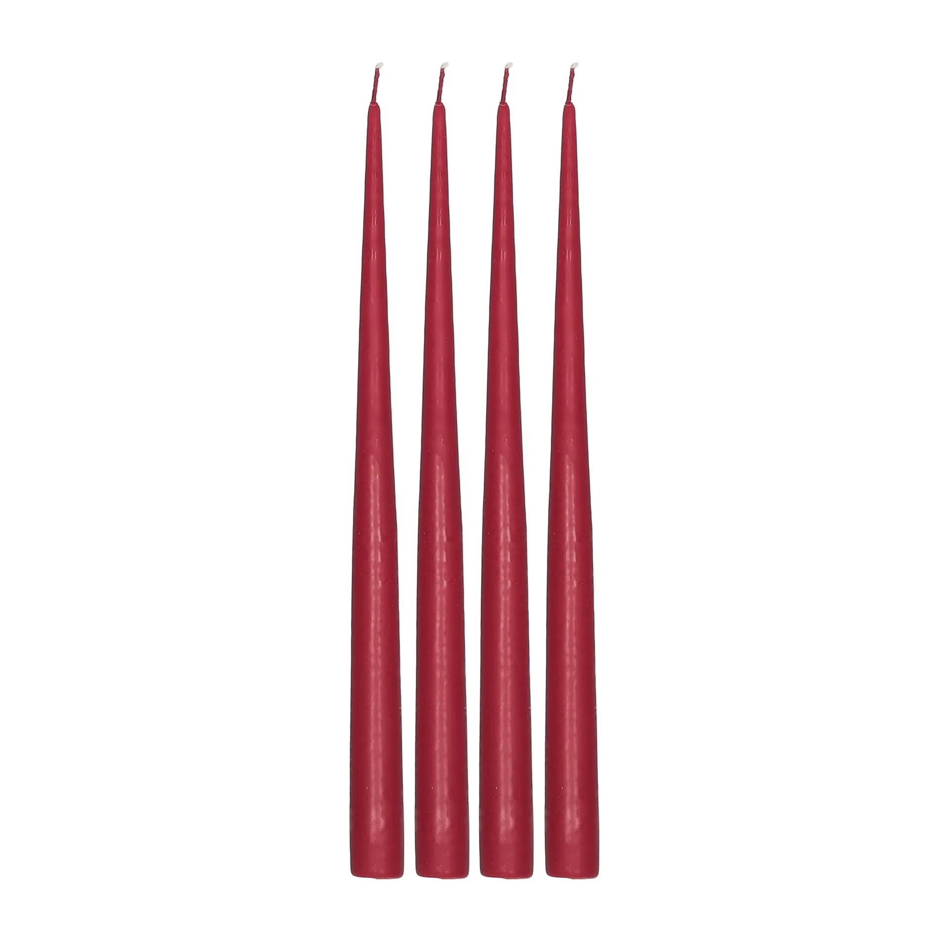 Atmosphere antiklys 4-pak 32 cm, Dark red Scandi Essentials
