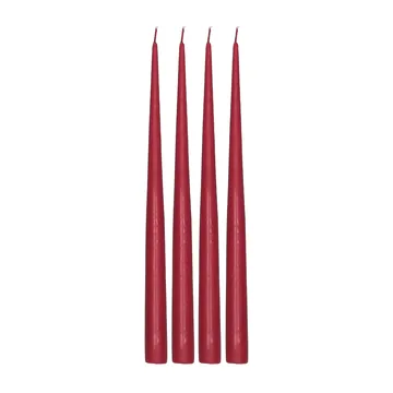 Atmosphere antiklys 4-pak 32 cm - Dark red - Scandi Essentials