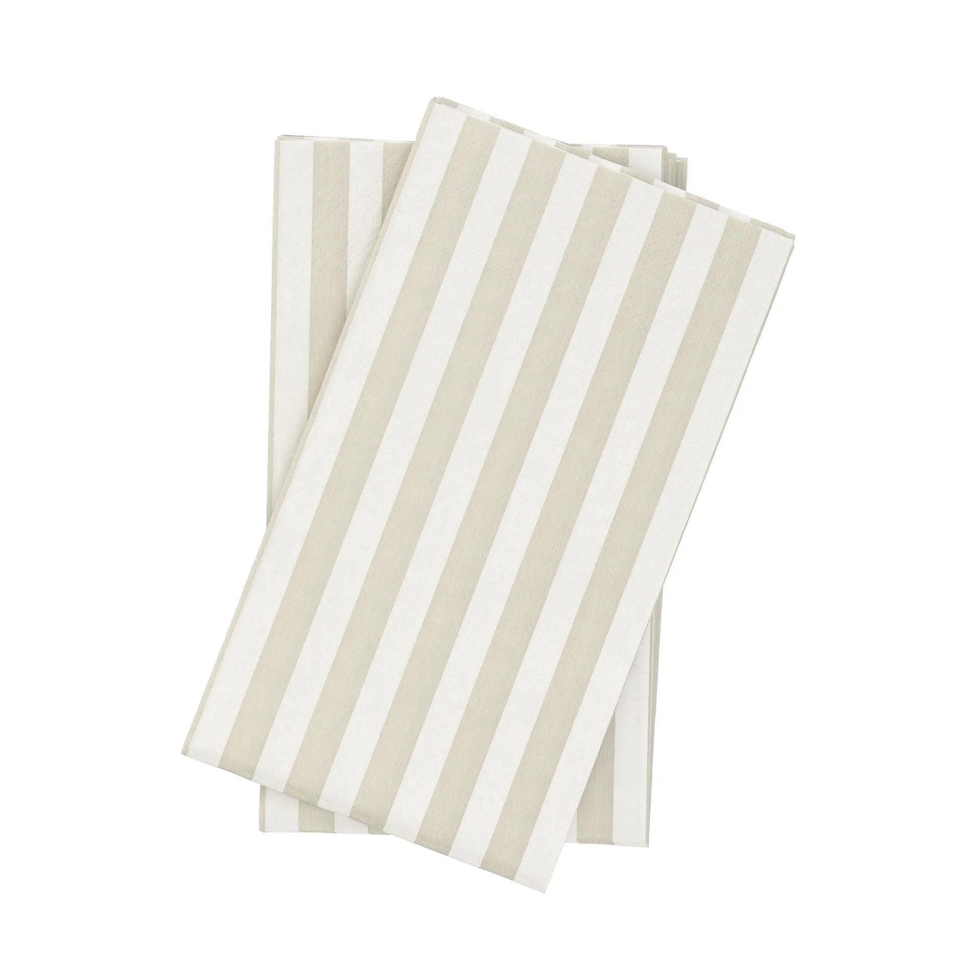 Bold Stripe papirserviet, Hvid-beige, 15‑pak, 33x40 cm Scandi Essentials