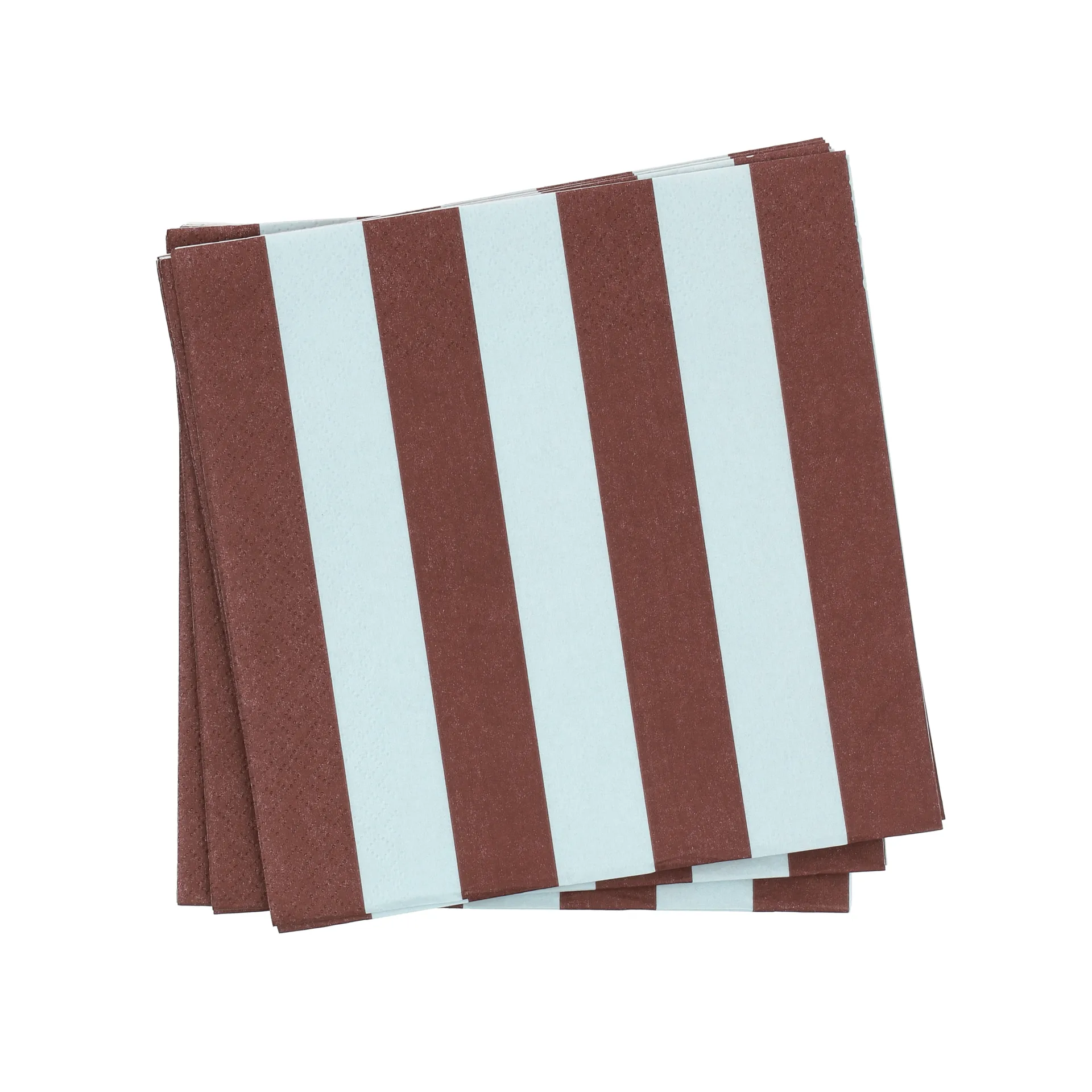 Bold Stripe papirserviet, Vinrød-blå, 20-pak, 33x33 cm Scandi Essentials