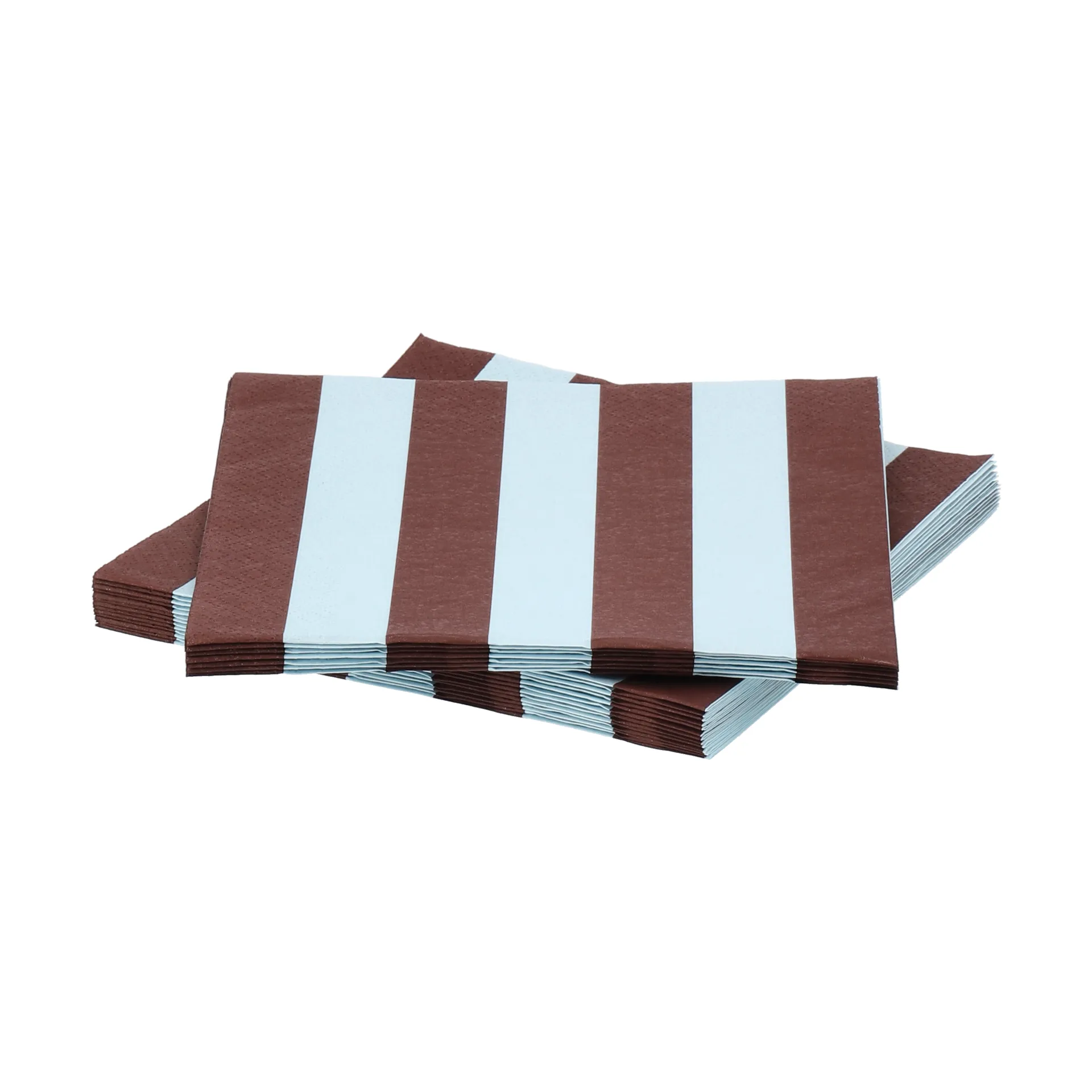 Bold Stripe papirserviet, Vinrød-blå, 20-pak, 33x33 cm Scandi Essentials