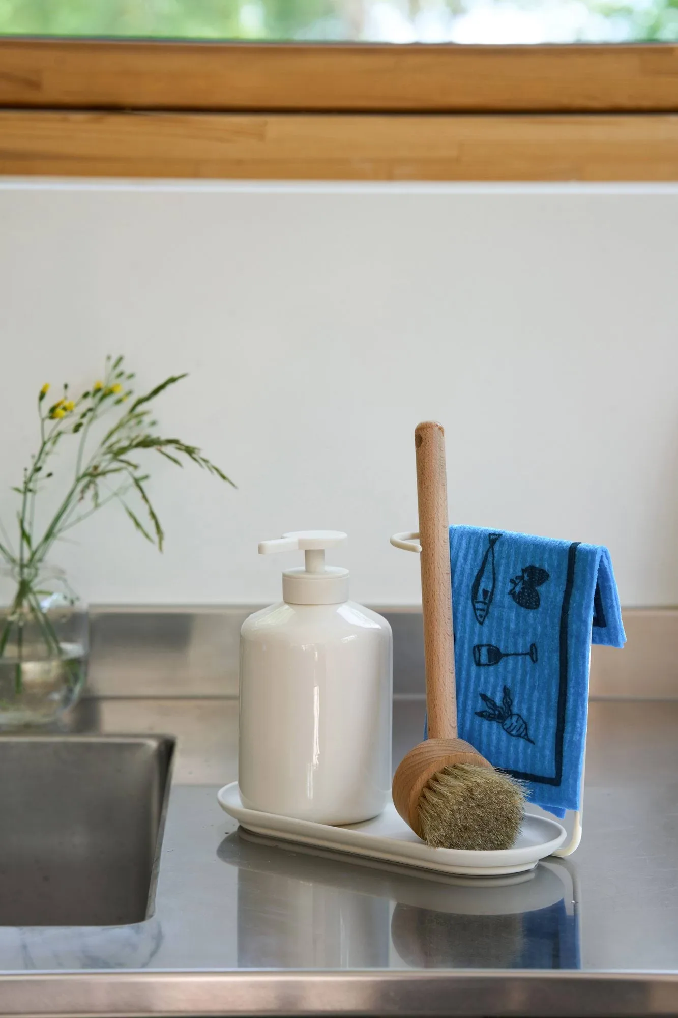 Daily opvaskeklud med mønster, Blå, 3-pak Scandi Essentials