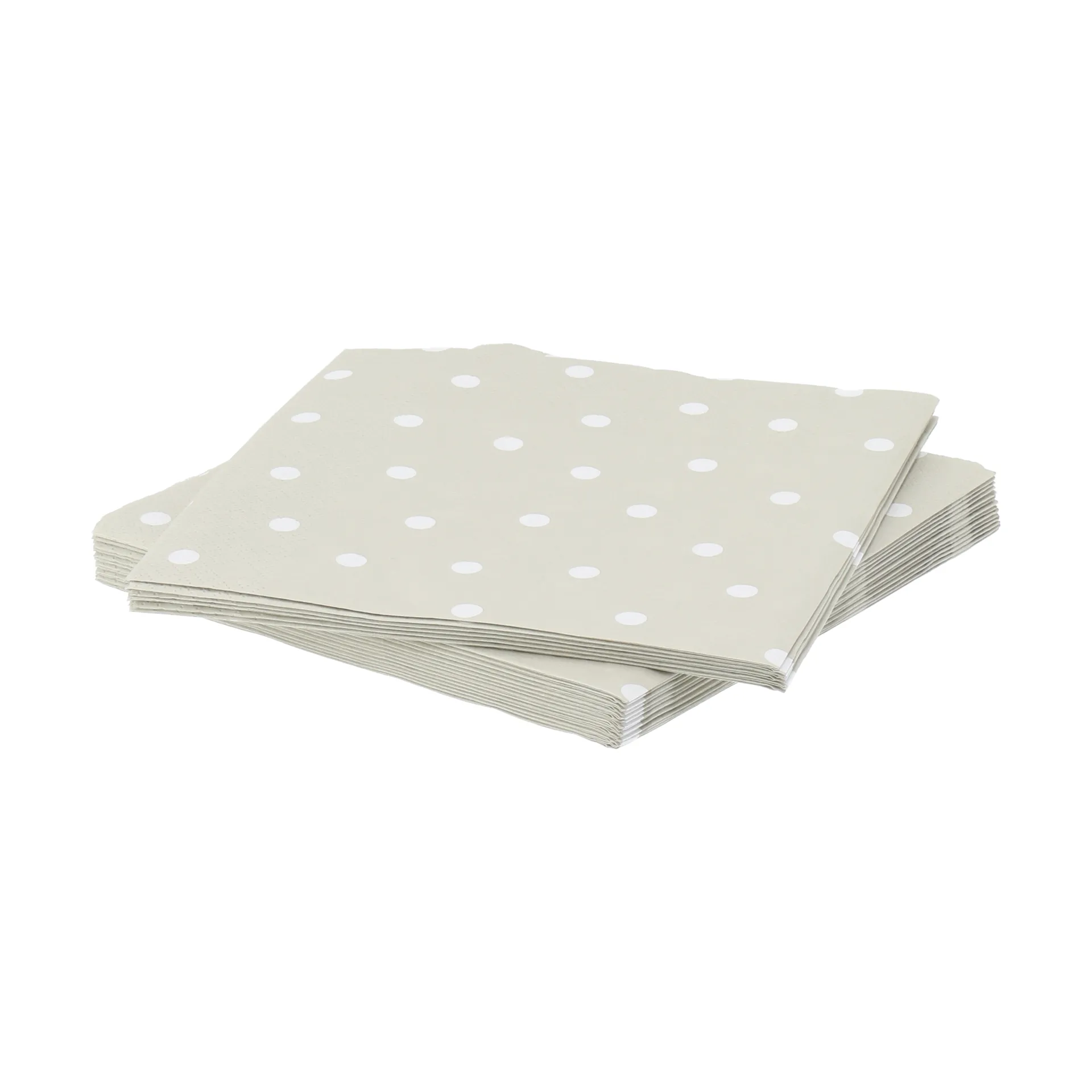 Fine dots papirserviet, Hvid-beige, 20-pak, 33x33 cm Scandi Essentials