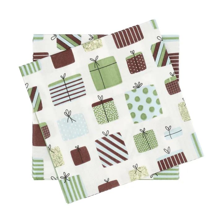 Gave papirserviet - Multi, 20-pak, 33x33 cm - Scandi Essentials