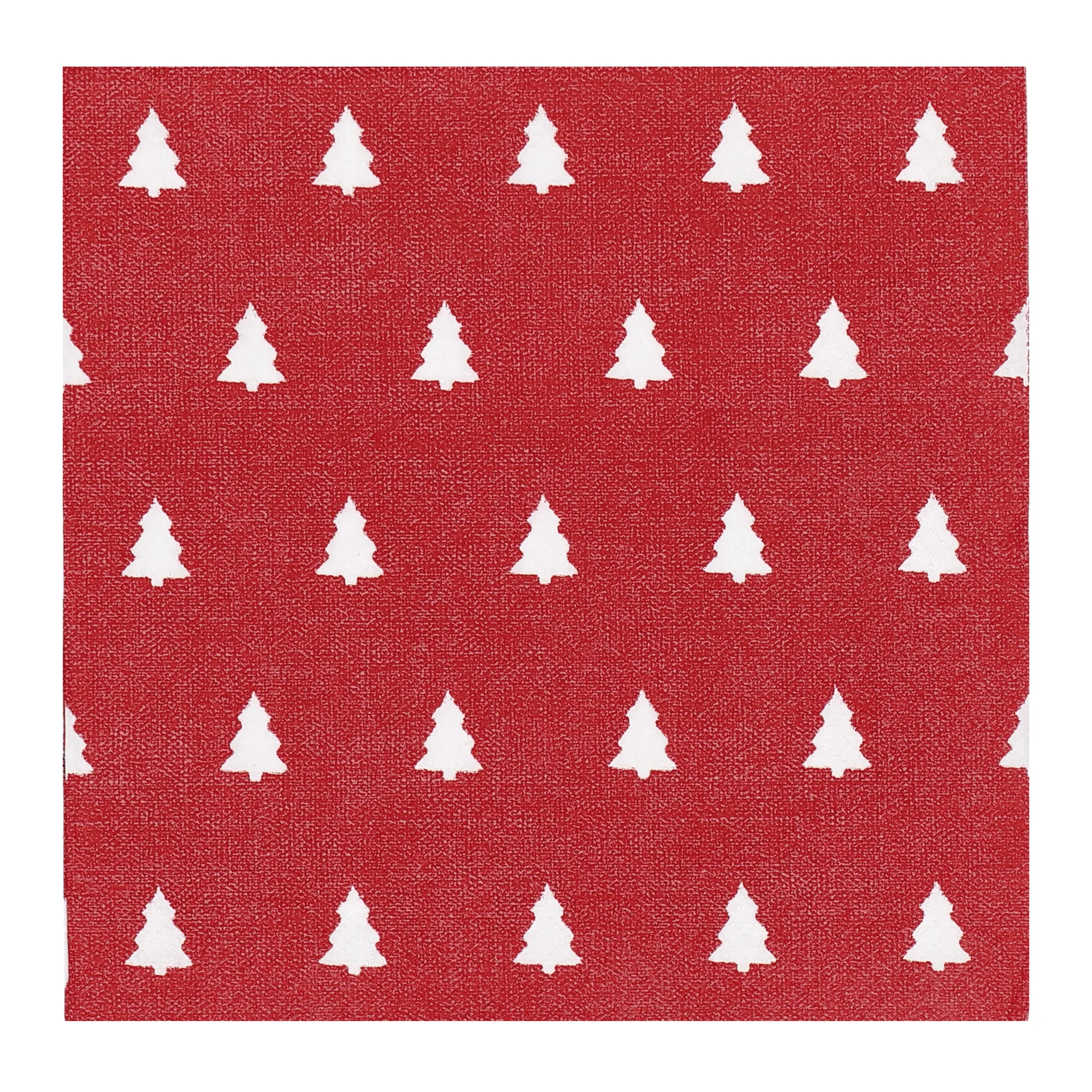 Linen trees serviet 33x33 cm 20-pak, Red Scandi Essentials