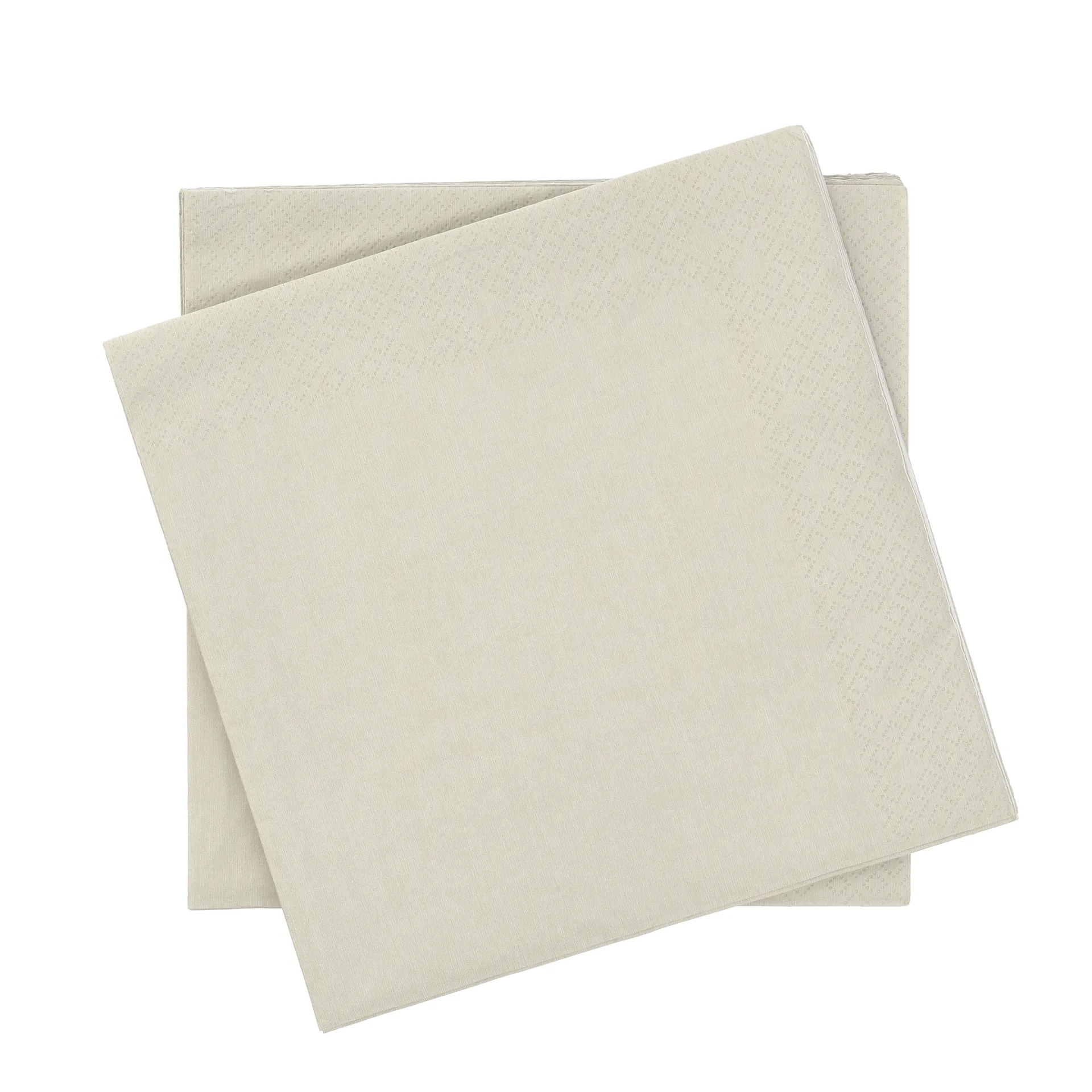 Plain papirserviet, Beige, 20-pak, 40x40 cm Scandi Essentials