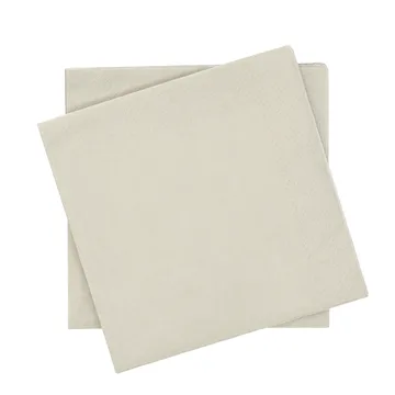 Plain papirserviet - Beige, 20-pak, 40x40 cm - Scandi Essentials