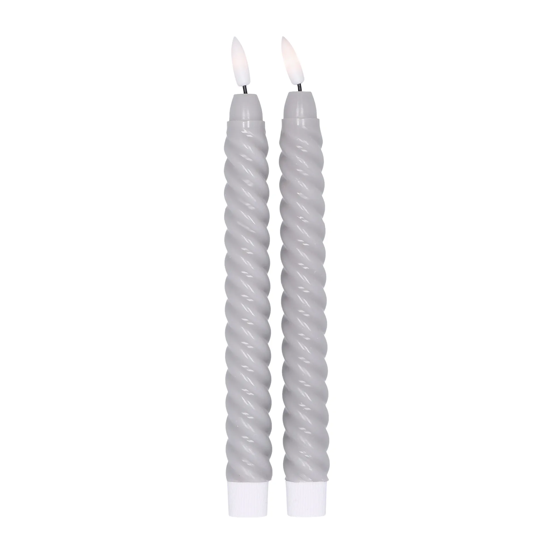 Twisted LED-lys 25 cm 2-pak, Grå Scandi Essentials