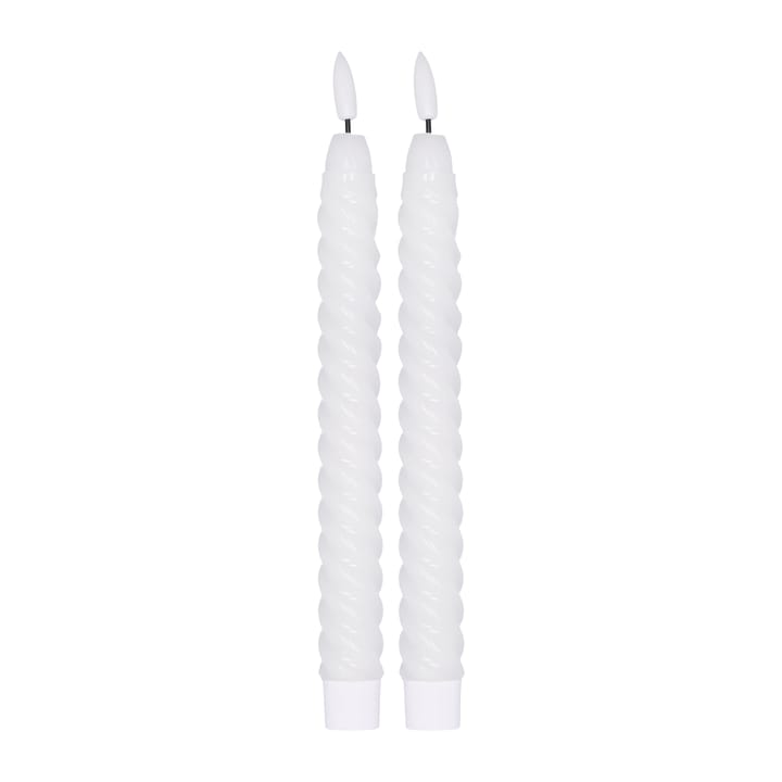 Twisted LED-lys 25 cm 2-pak - Hvid - Scandi Essentials