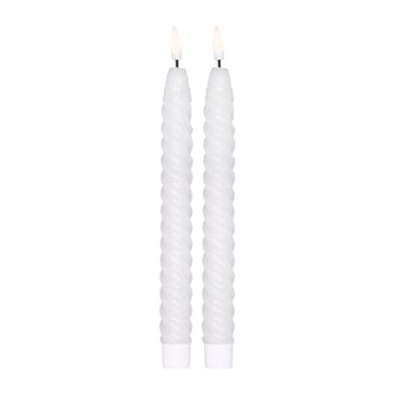Twisted LED-lys 25 cm 2-pak - Hvid - Scandi Essentials