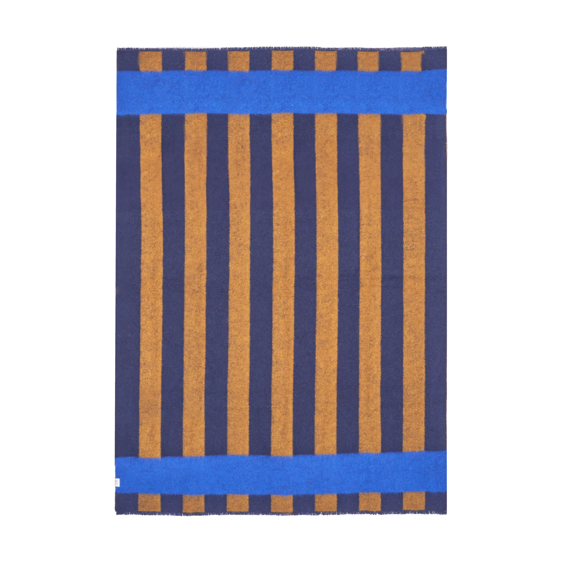 Aisles uldplaid 130x180 cm, Blå Scandi Living