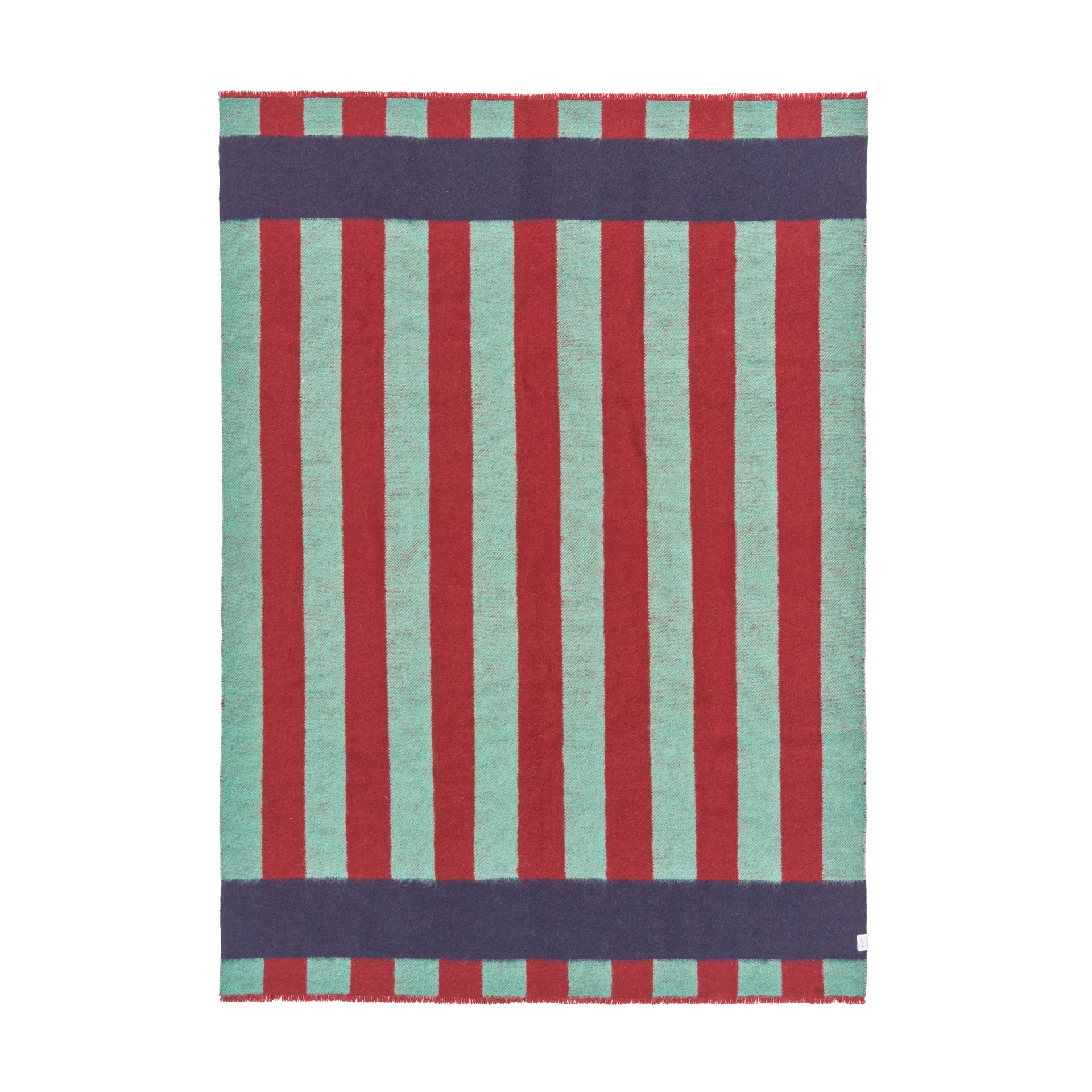 Aisles uldplaid 130x180 cm, Grøn Scandi Living