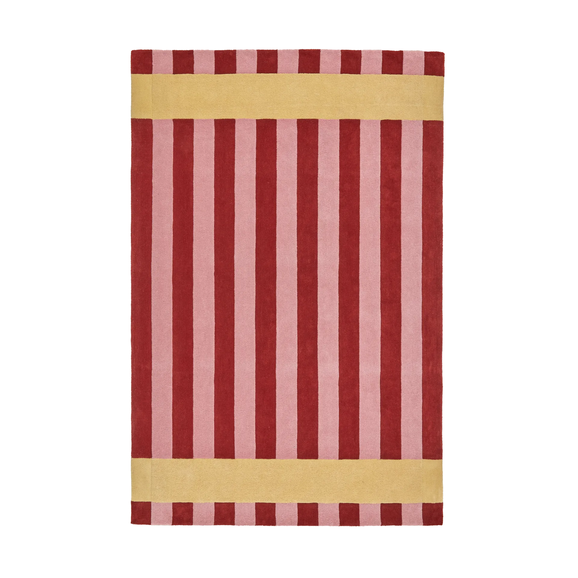 Aisles uldtæppe, Rød, 170x240 cm Scandi Living