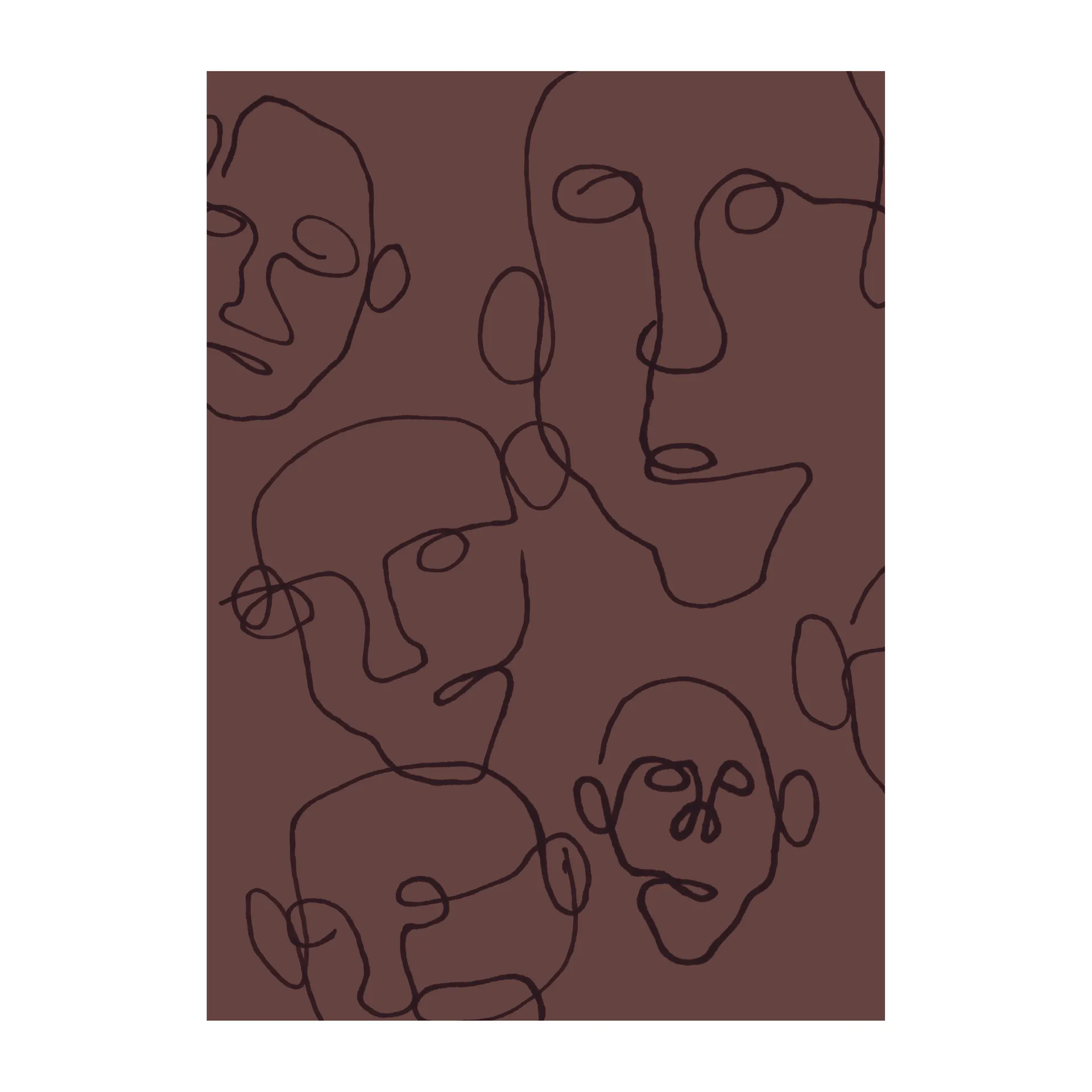 Audience plakat brun, 50x70 cm Scandi Living