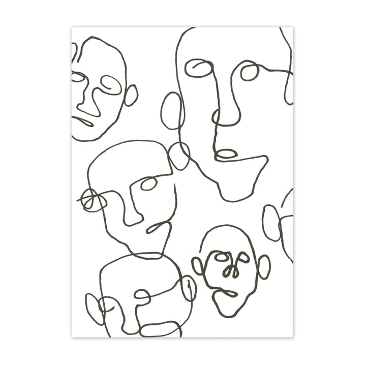 Audience plakat sort - 30x40 cm - Scandi Living
