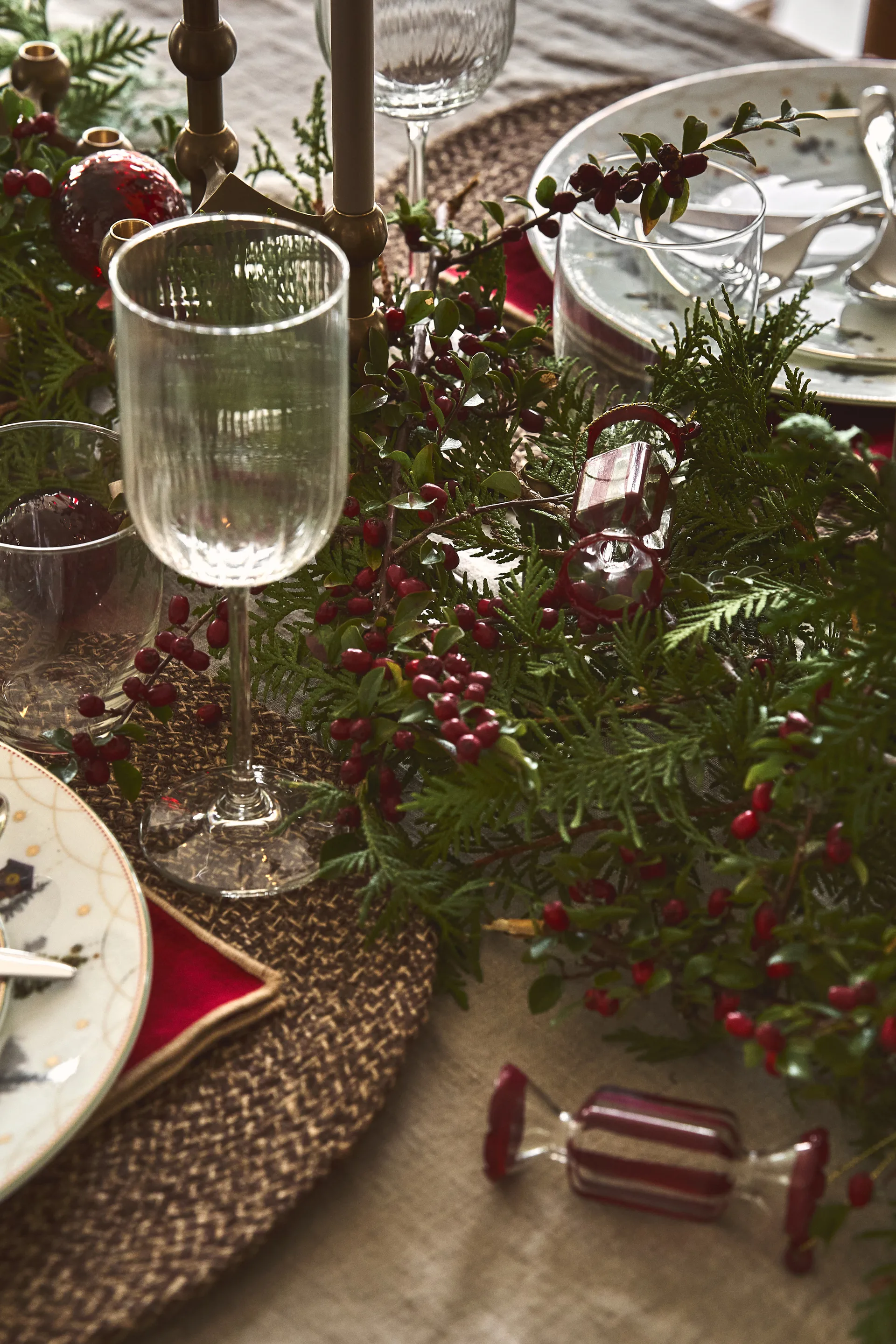 Bonbons julekugle 6-pak, Rød Scandi Living