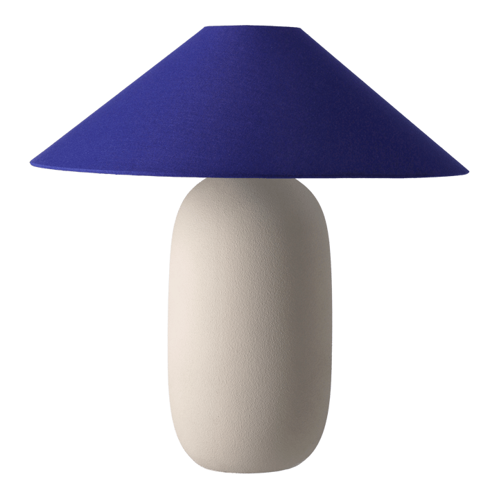 Boulder bordlampe 48 cm beige-cobolt Scandi Living