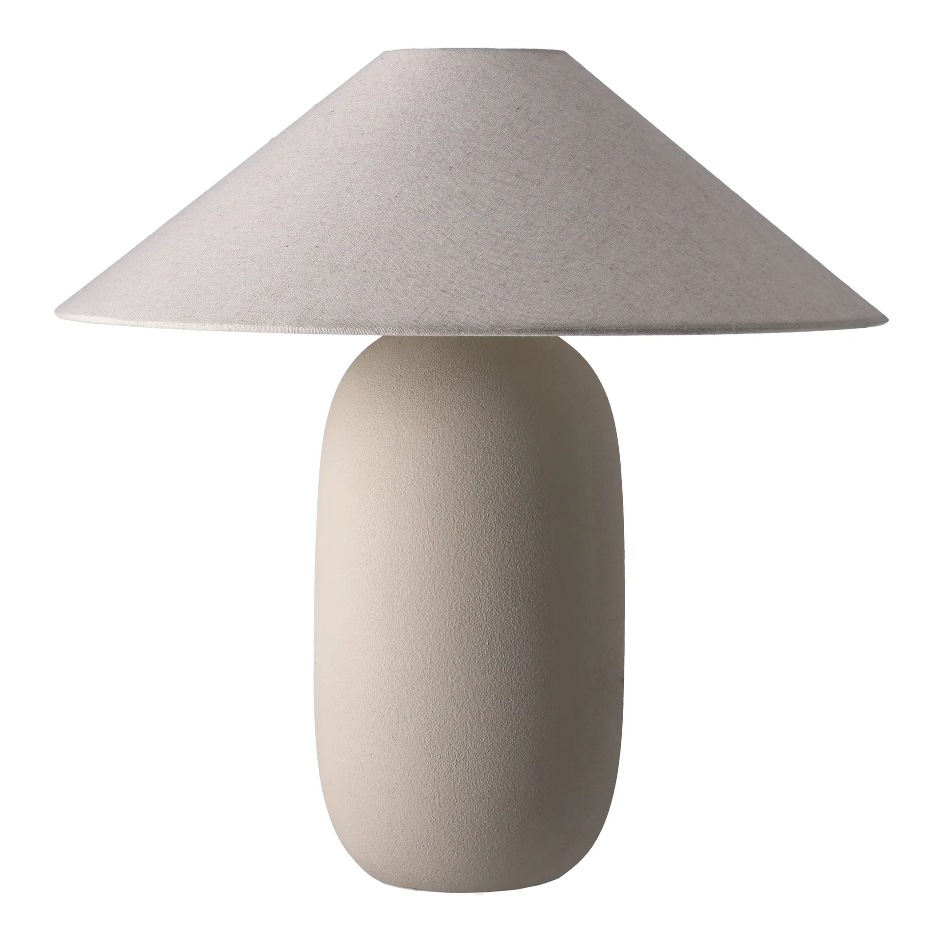 Boulder bordlampe 48 cm beige-nature Scandi Living