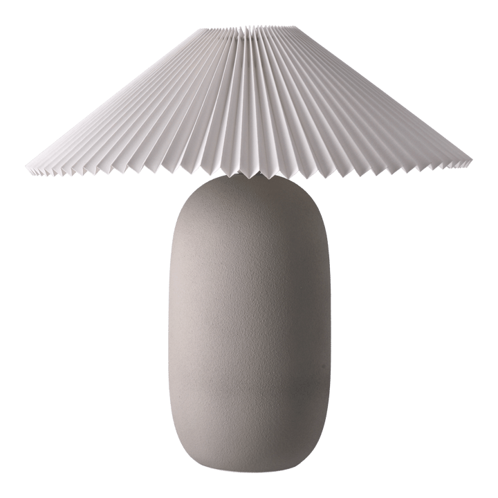 Boulder bordlampe 48 cm grey-pleated white - Lampefod  - Scandi Living