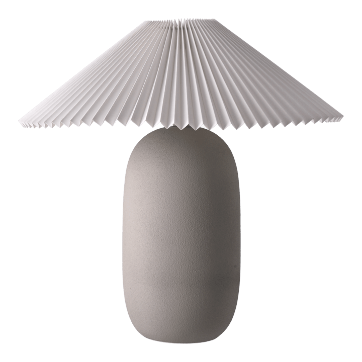 Boulder bordlampe 48 cm grey-pleated white Scandi Living