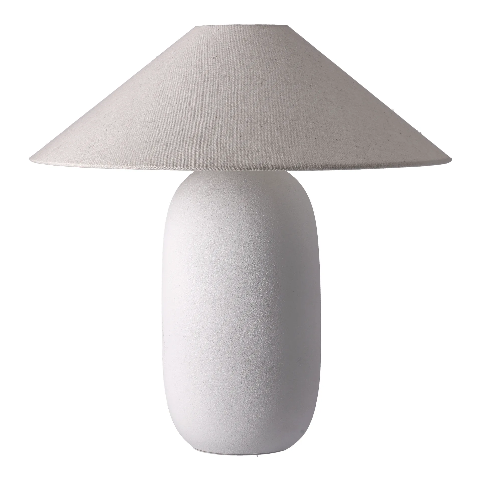 Boulder bordlampe 48 cm white-nature,  Scandi Living