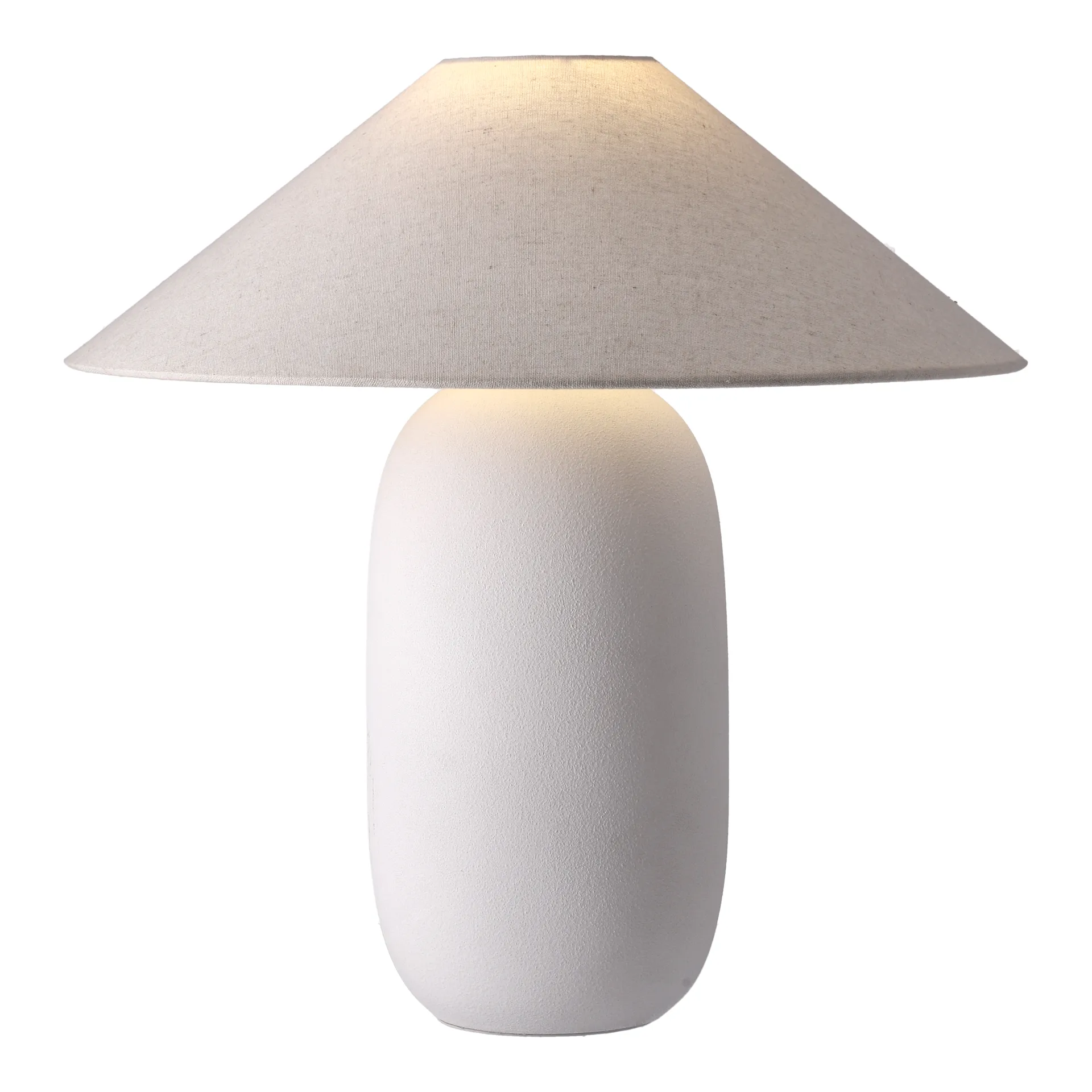 Boulder bordlampe 48 cm white-nature,  Scandi Living