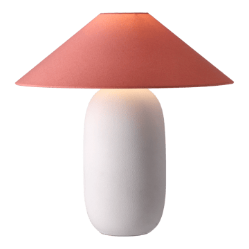 Boulder bordlampe 48 cm white-peach - undefined - Scandi Living