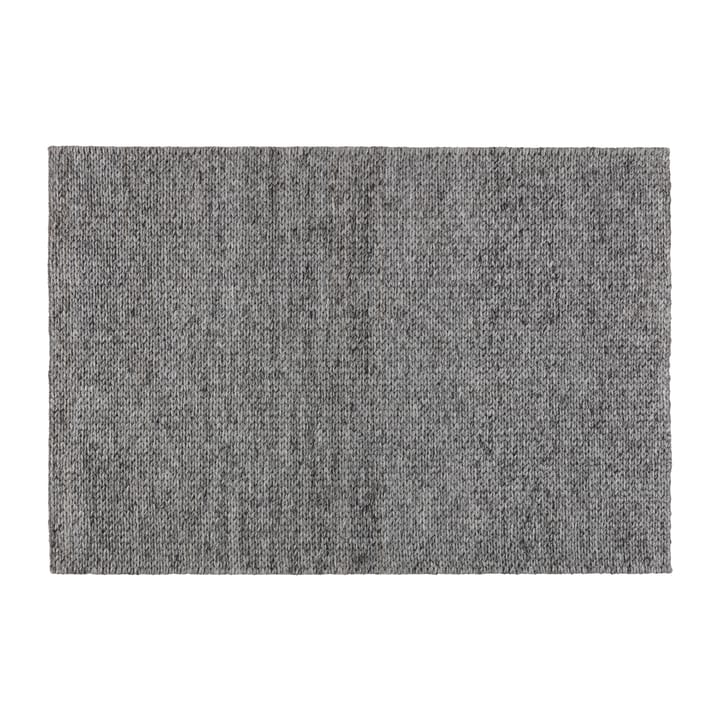 Braided uldtæppe mørkegrå  - 170x240 cm - Scandi Living