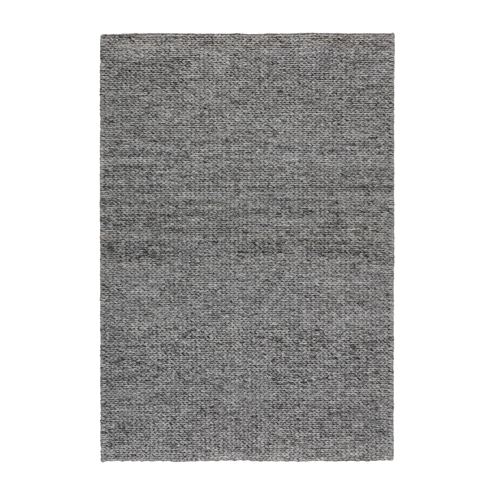 Braided uldtæppe mørkegrå , 200x300 cm Scandi Living