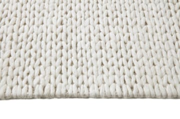 Braided uldtæppe naturhvid  - 200x300 cm - Scandi Living