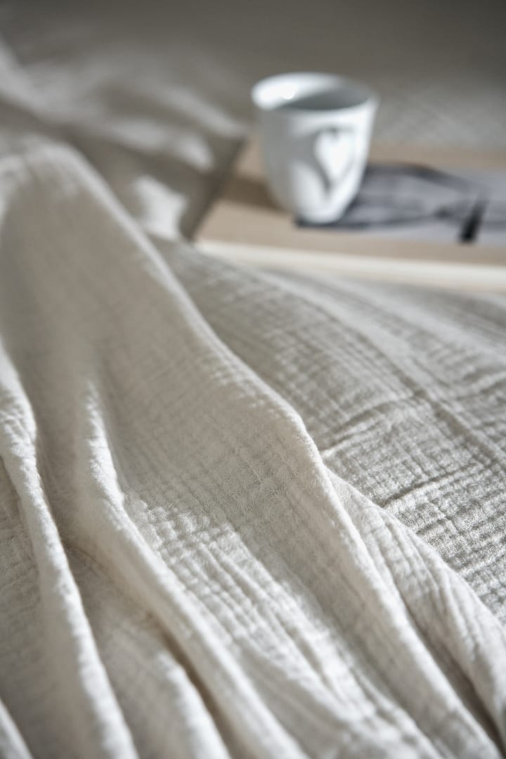 Breeze sengetæppe 160x260 cm - Offwhite - Scandi Living