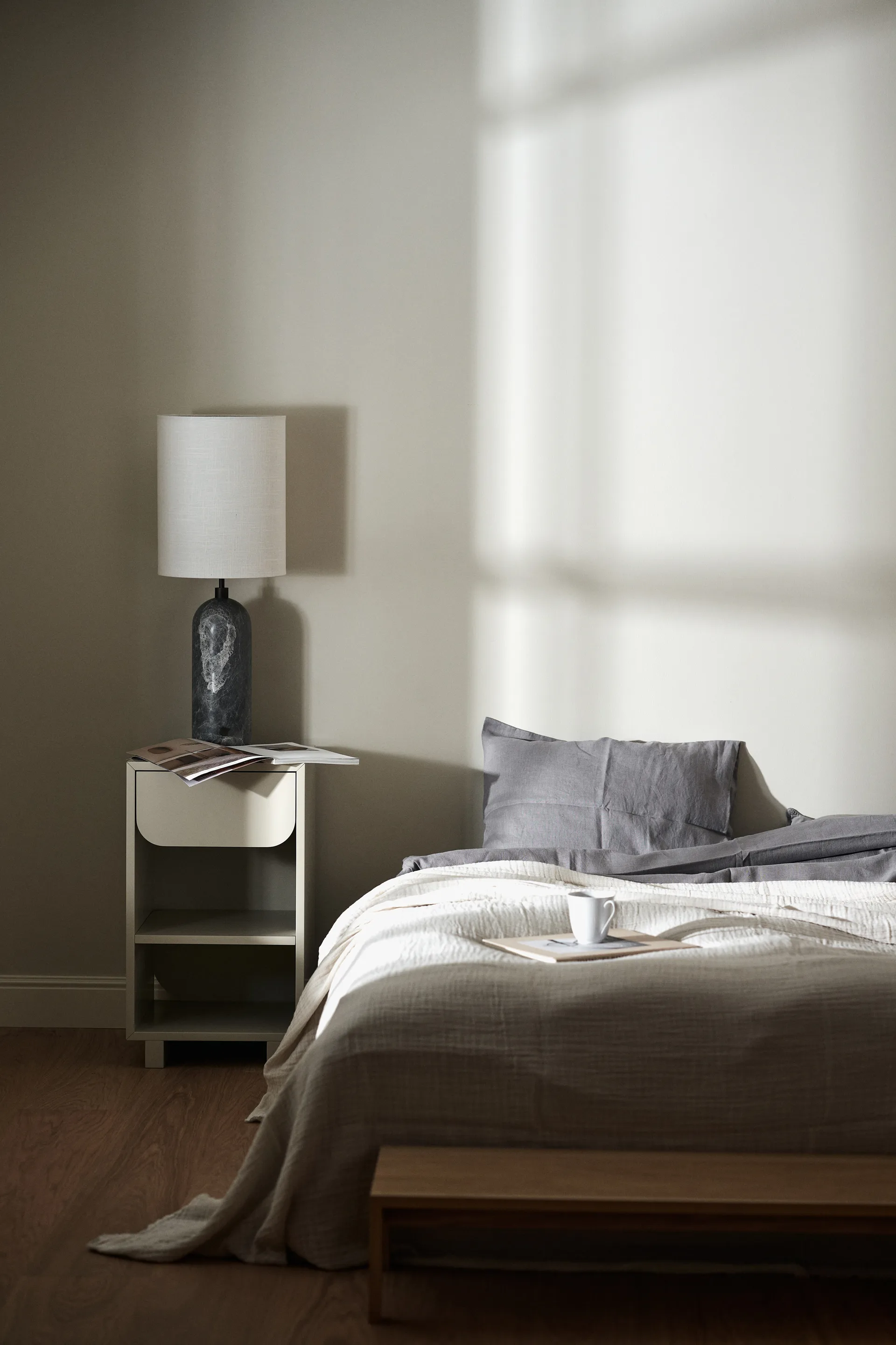 Breeze sengetæppe 160x260 cm, Offwhite Scandi Living