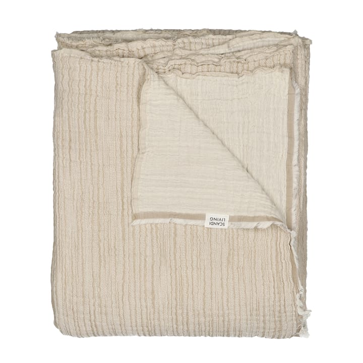 Breeze sengetæppe 260x260 cm, Beige Scandi Living