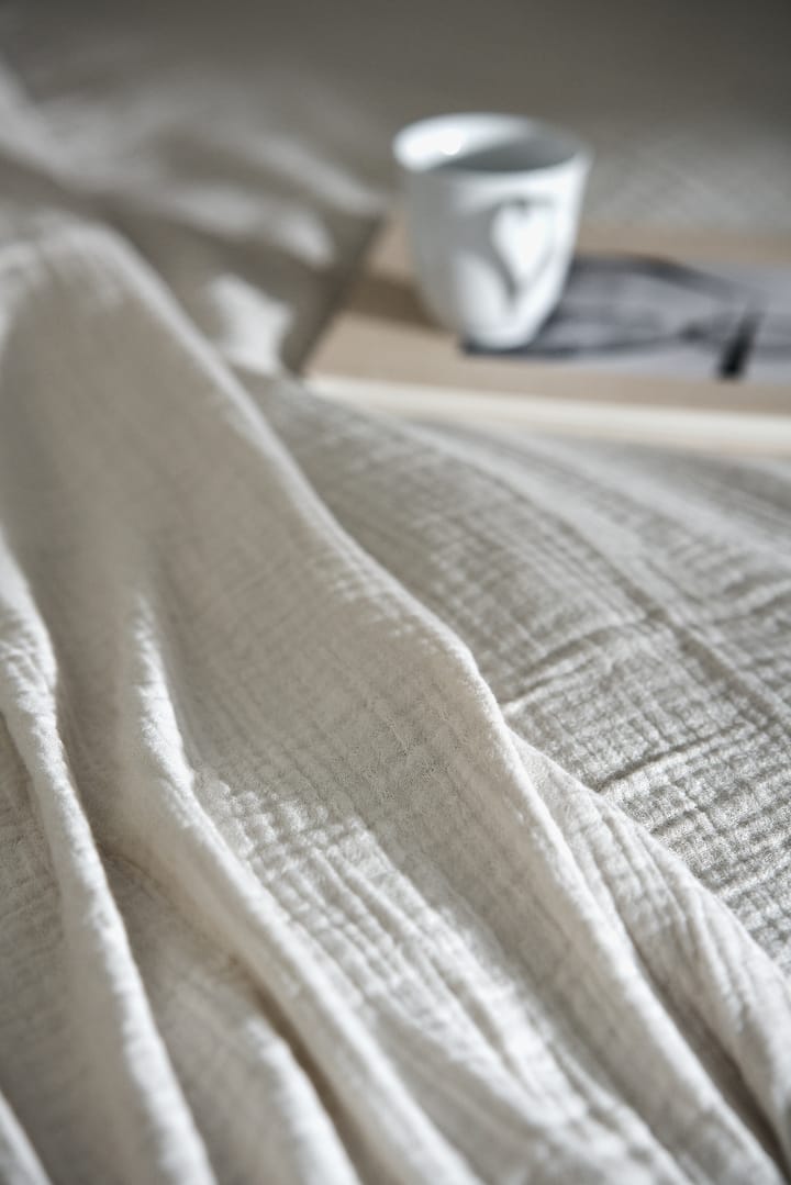 Breeze sengetæppe 260x260 cm, Offwhite Scandi Living