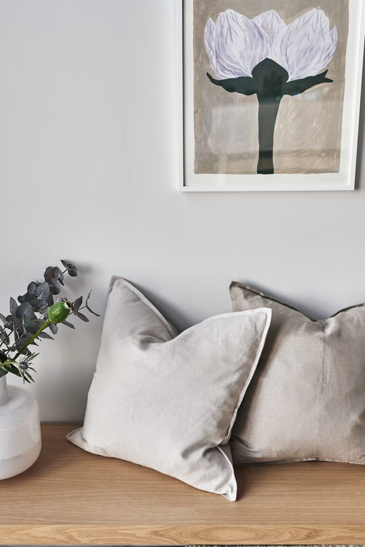 Calm pudebetræk hør 50x50 cm, Greige Scandi Living