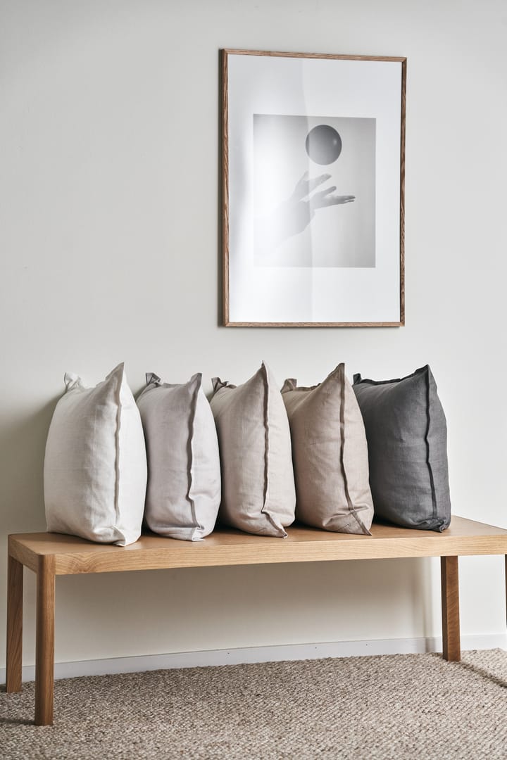 Calm pudebetræk hør 50x50 cm, Greige Scandi Living